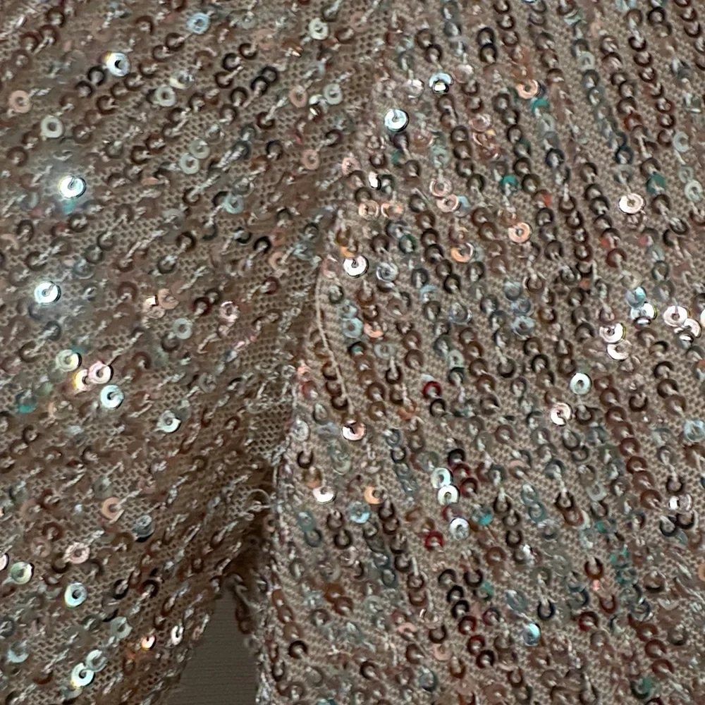 Emerald Sundae Rose Gold Sequin Maxi Dress XL - Picture 13 of 15